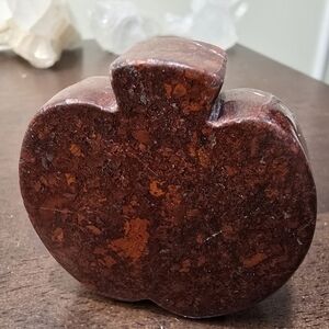 Red Jasper Crystal Apple Carving